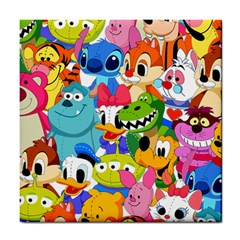 Illustration Cartoon Character Animal Cute Tile Coaster