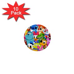 Illustration Cartoon Character Animal Cute 1  Mini Buttons (10 Pack) 