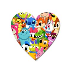 Illustration Cartoon Character Animal Cute Heart Magnet