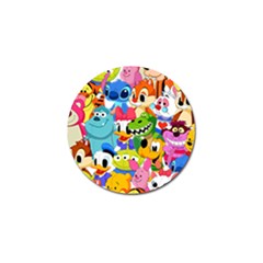 Illustration Cartoon Character Animal Cute Golf Ball Marker (10 Pack)