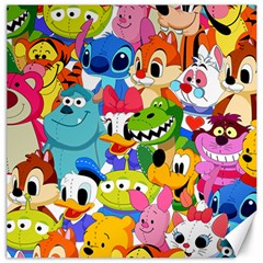 Illustration Cartoon Character Animal Cute Canvas 12  X 12 