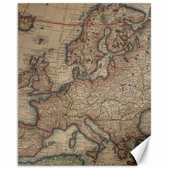 Vintage Europe Map Canvas 16  X 20 