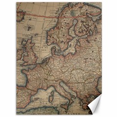 Vintage Europe Map Canvas 36  X 48 