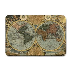 Vintage World Map Small Doormat