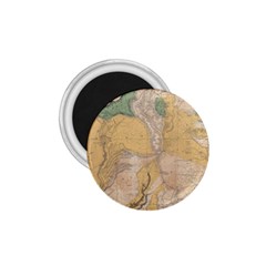 Vintage World Map Physical Geography 1 75  Magnets