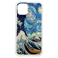 The Great Wave Of Kanagawa Painting Starry Night Van Gogh Iphone 12 Mini Tpu Uv Print Case	 by Sudheng