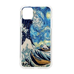 The Great Wave Of Kanagawa Painting Starry Night Van Gogh Iphone 11 Tpu Uv Print Case by Sudheng