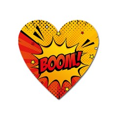 Explosion Boom Pop Art Style Heart Magnet