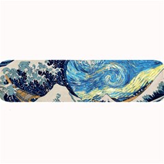 Starry Night Hokusai Van Gogh The Great Wave Off Kanagawa Large Bar Mat