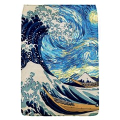 Starry Night Hokusai Van Gogh The Great Wave Off Kanagawa Removable Flap Cover (s) by Sudheng