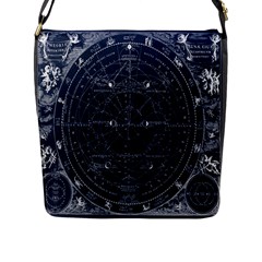 Vintage Astrology Poster Flap Closure Messenger Bag (l)