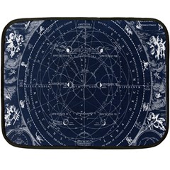 Vintage Astrology Poster Two Sides Fleece Blanket (mini) by ConteMonfrey