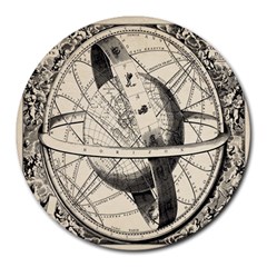 Vintage Planet Round Mousepad by ConteMonfrey