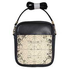 Astronomy Vintage Girls Sling Bag by ConteMonfrey