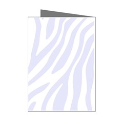 Grey Zebra Vibes Animal Print  Mini Greeting Cards (pkg Of 8) by ConteMonfrey