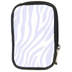 Grey Zebra Vibes Animal Print  Compact Camera Leather Case by ConteMonfrey