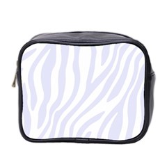 Grey Zebra Vibes Animal Print  Mini Toiletries Bag (two Sides) by ConteMonfrey