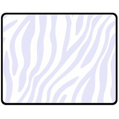 Grey Zebra Vibes Animal Print  Two Sides Fleece Blanket (medium) by ConteMonfrey