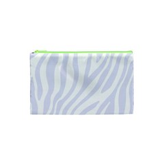 Grey Zebra Vibes Animal Print  Cosmetic Bag (xs) by ConteMonfrey