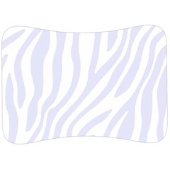 Grey Zebra Vibes Animal Print  Velour Seat Head Rest Cushion by ConteMonfrey