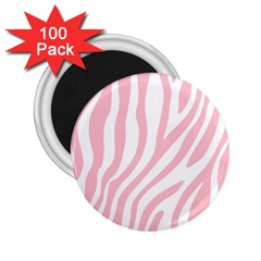 Pink Zebra Vibes Animal Print  2 25  Magnets (100 Pack)  by ConteMonfrey