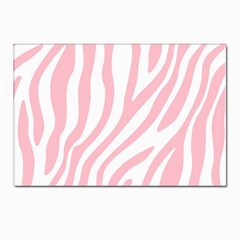 Pink Zebra Vibes Animal Print  Postcards 5  X 7  (pkg Of 10) by ConteMonfrey