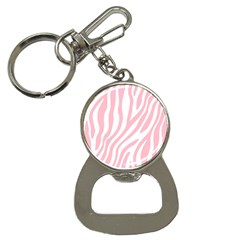 Pink Zebra Vibes Animal Print  Bottle Opener Key Chain by ConteMonfrey