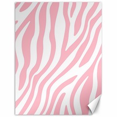 Pink Zebra Vibes Animal Print  Canvas 12  X 16  by ConteMonfrey