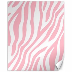 Pink Zebra Vibes Animal Print  Canvas 11  X 14  by ConteMonfrey