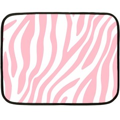 Pink Zebra Vibes Animal Print  Two Sides Fleece Blanket (mini) by ConteMonfrey