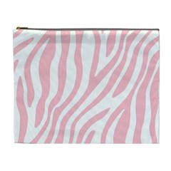 Pink Zebra Vibes Animal Print  Cosmetic Bag (xl)