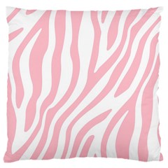 Pink Zebra Vibes Animal Print  Large Cushion Case (two Sides) by ConteMonfrey