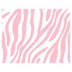 Pink Zebra Vibes Animal Print  Two Sides Premium Plush Fleece Blanket (medium) by ConteMonfrey