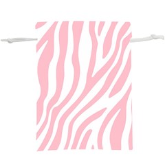 Pink Zebra Vibes Animal Print  Lightweight Drawstring Pouch (xl) by ConteMonfrey
