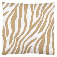 Brown Zebra Vibes Animal Print  Standard Premium Plush Fleece Cushion Case (one Side) by ConteMonfrey