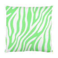 Green Zebra Vibes Animal Print  Standard Cushion Case (Two Sides)