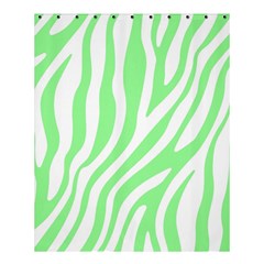 Green Zebra Vibes Animal Print  Shower Curtain 60  x 72  (Medium) 