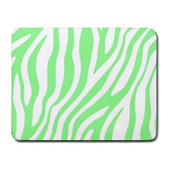 Green Zebra Vibes Animal Print  Small Mousepad by ConteMonfrey