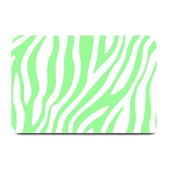 Green Zebra Vibes Animal Print  Plate Mats by ConteMonfrey