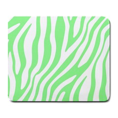 Green Zebra Vibes Animal Print  Large Mousepad by ConteMonfrey