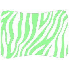 Green Zebra Vibes Animal Print  Velour Seat Head Rest Cushion