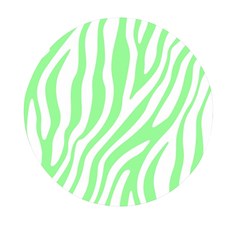 Green Zebra Vibes Animal Print  Mini Round Pill Box (Pack of 3)