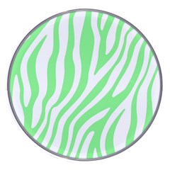 Green Zebra Vibes Animal Print  Wireless Fast Charger(white) by ConteMonfrey