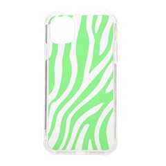 Green Zebra Vibes Animal Print  Iphone 11 Tpu Uv Print Case by ConteMonfrey