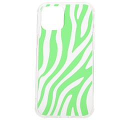 Green Zebra Vibes Animal Print  Iphone 12 Pro Max Tpu Uv Print Case by ConteMonfrey