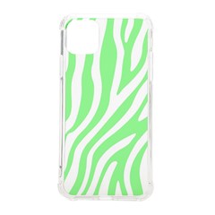 Green Zebra Vibes Animal Print  Iphone 11 Pro Max 6 5 Inch Tpu Uv Print Case by ConteMonfrey