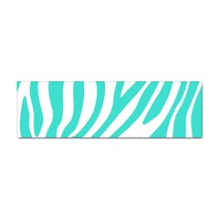 Blue Zebra Vibes Animal Print   Sticker (bumper)