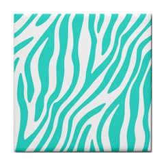 Blue Zebra Vibes Animal Print   Face Towel by ConteMonfrey