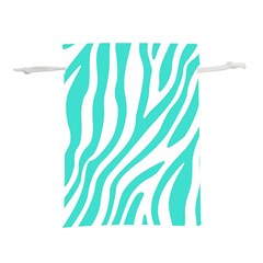 Blue Zebra Vibes Animal Print   Lightweight Drawstring Pouch (l) by ConteMonfrey