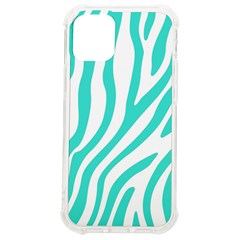 Blue Zebra Vibes Animal Print   Iphone 12 Mini Tpu Uv Print Case	 by ConteMonfrey